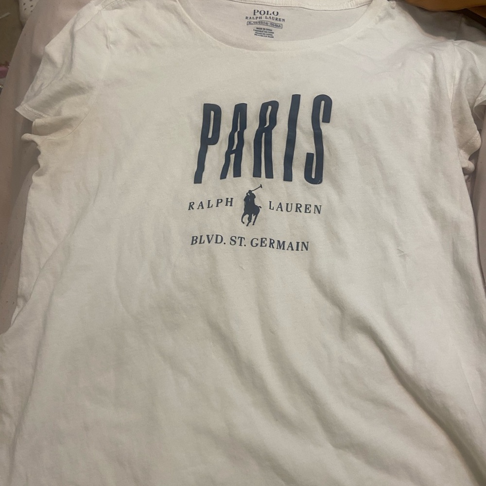 white girls polo tee